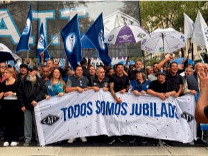 PARO Y MOVILIZACIÓN ORGANIZADO POR LA CATT Y CGT EN APOYO A NUESTROS JUBILADOS 9-4-2025