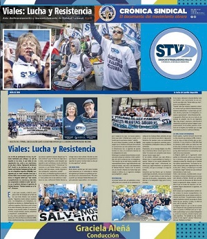 NOTA EN CRONICA SINDICAL -- VIALES: LUCHA Y RESISTENCIA